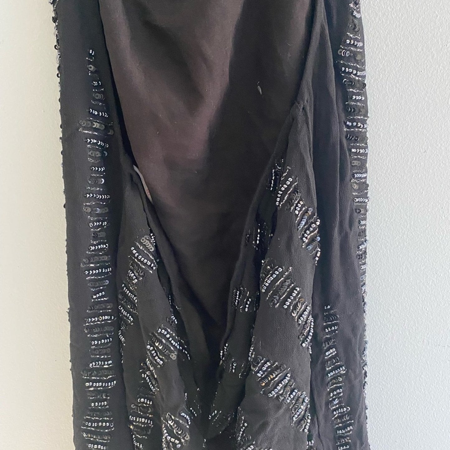 MLV By Mayren Lee Viray Sequin And Beaded Halter Dress Size XS