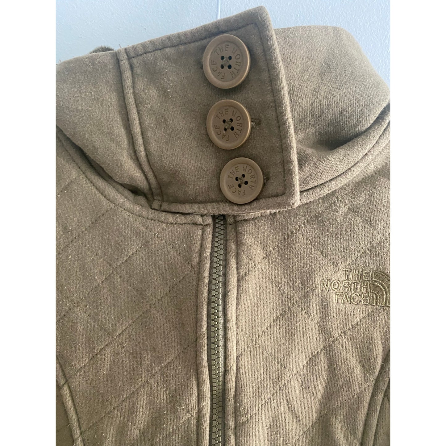 The North Face Caroluna Green Quilted Fleece Size XS