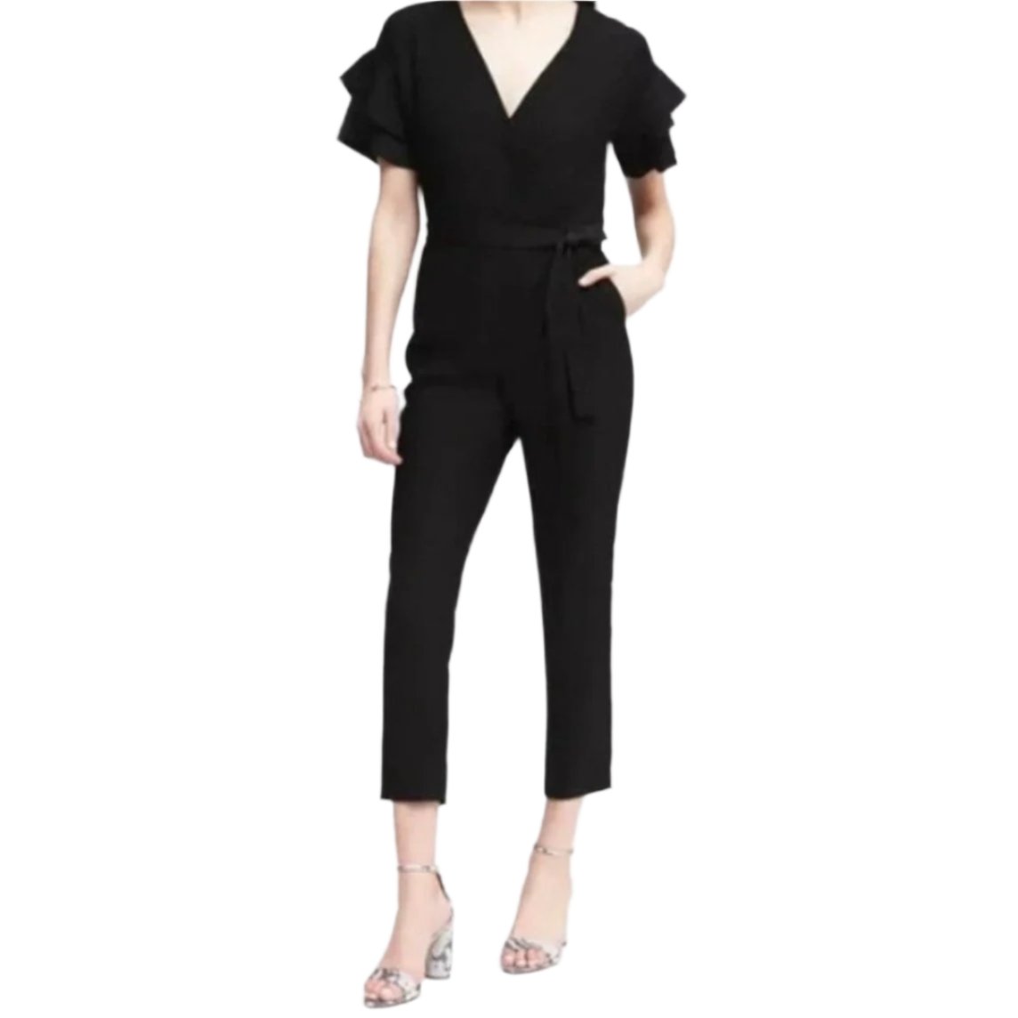 NWOT Banana Republic Black Jumpsuit Size 6