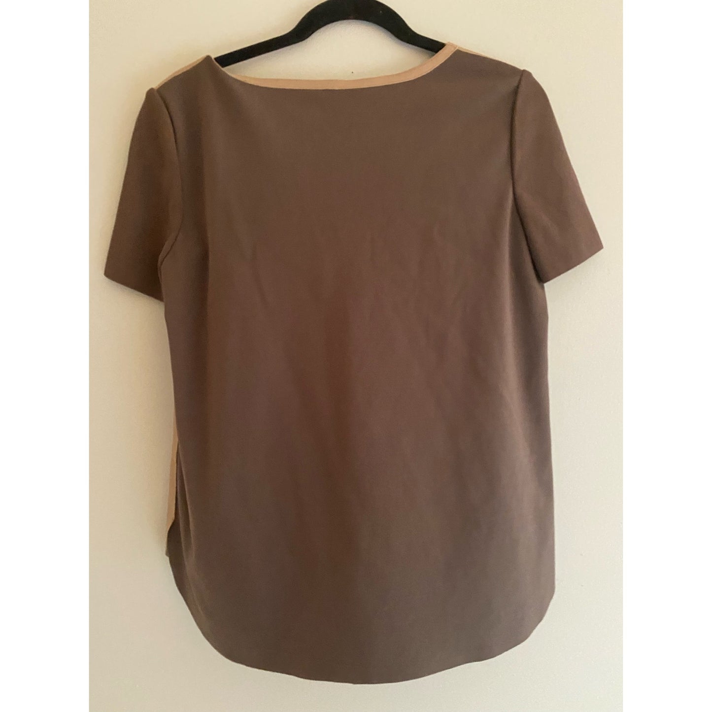 Elie Tahari Lamb Leather Top Size M