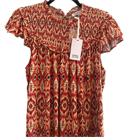 NWT Rose & Oliver Print Top Size L