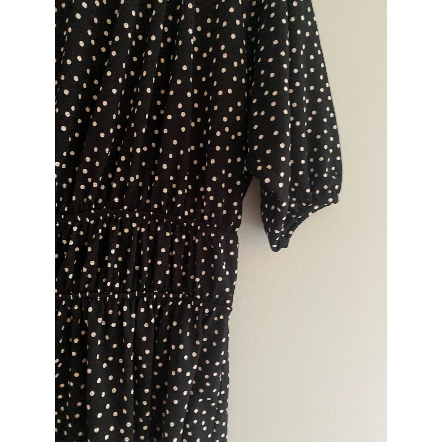 Zara Black Polka Dot Dress Size S