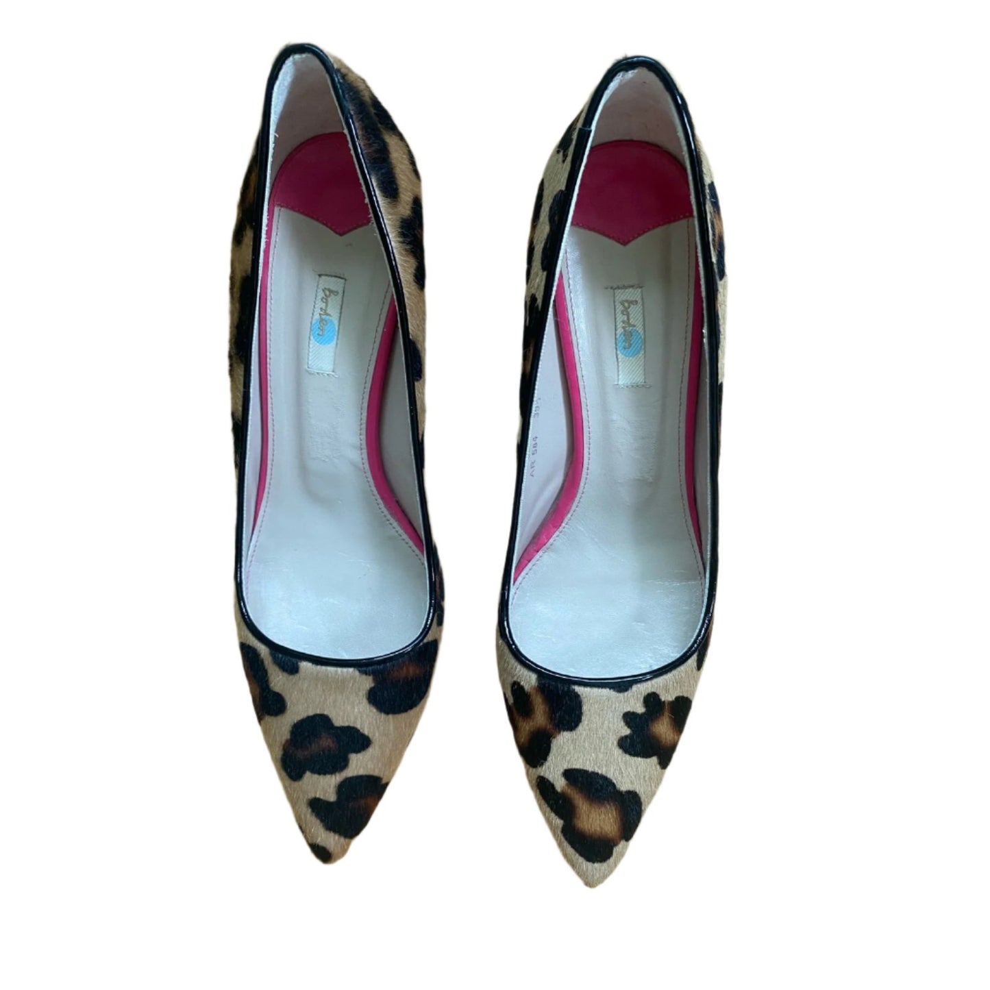 Boden Leopard Print Calf Hair Heels Size 39.5