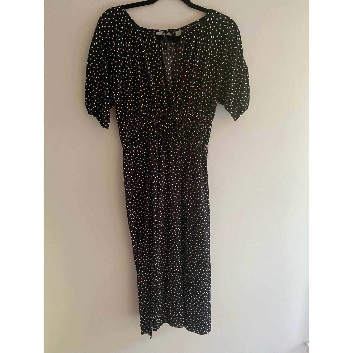 Zara Black Polka Dot Dress Size S