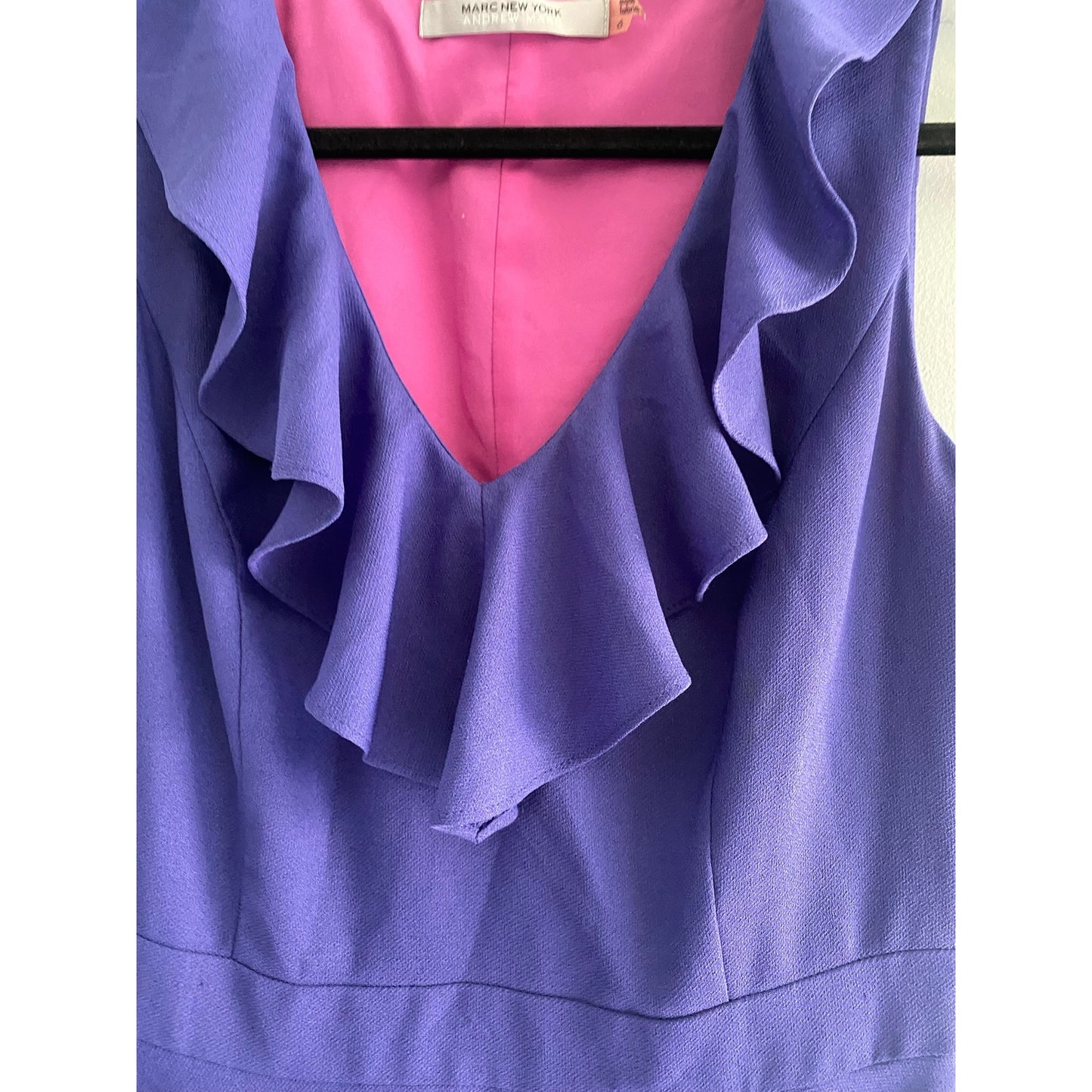 Marc New York Purple Ruffle Dress Size 6