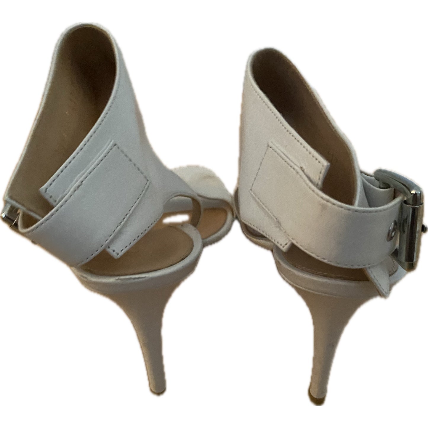 Gianvito Ross White Leather Sandals Size 39.5