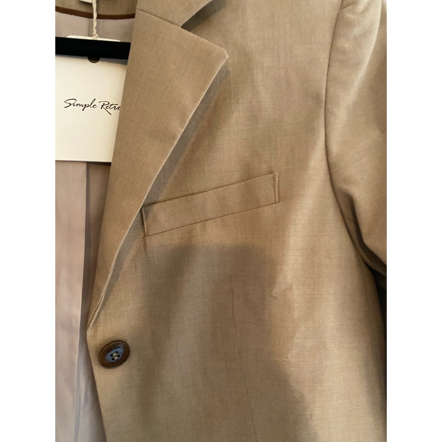 NWT Simply Retro Ashley Khaki Blazer Size XS