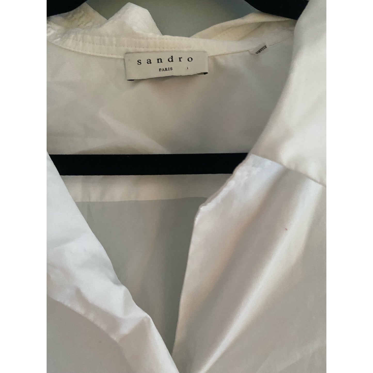 Sandro Paris White Shirt Size 1