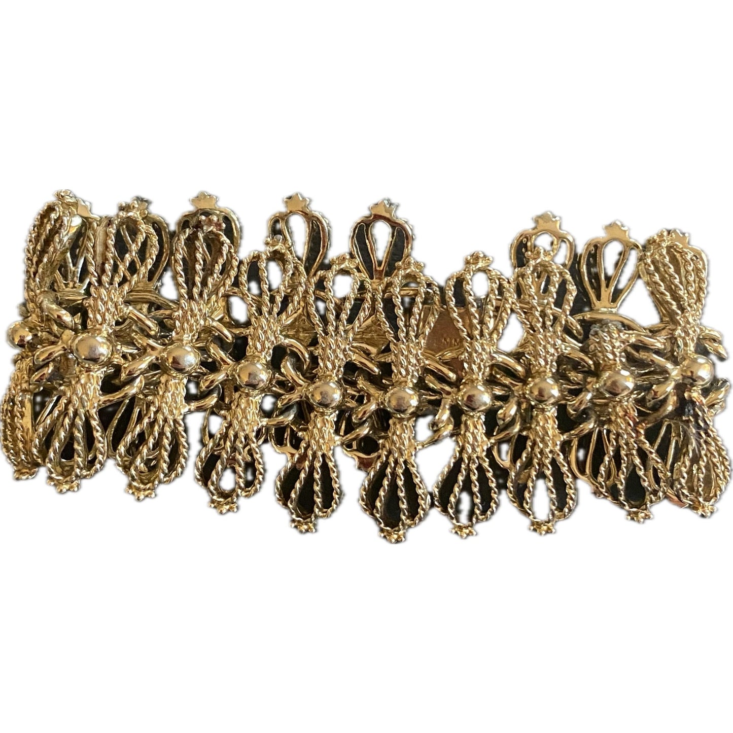 Vintage Emmons Gold Tone Bow Bracelet