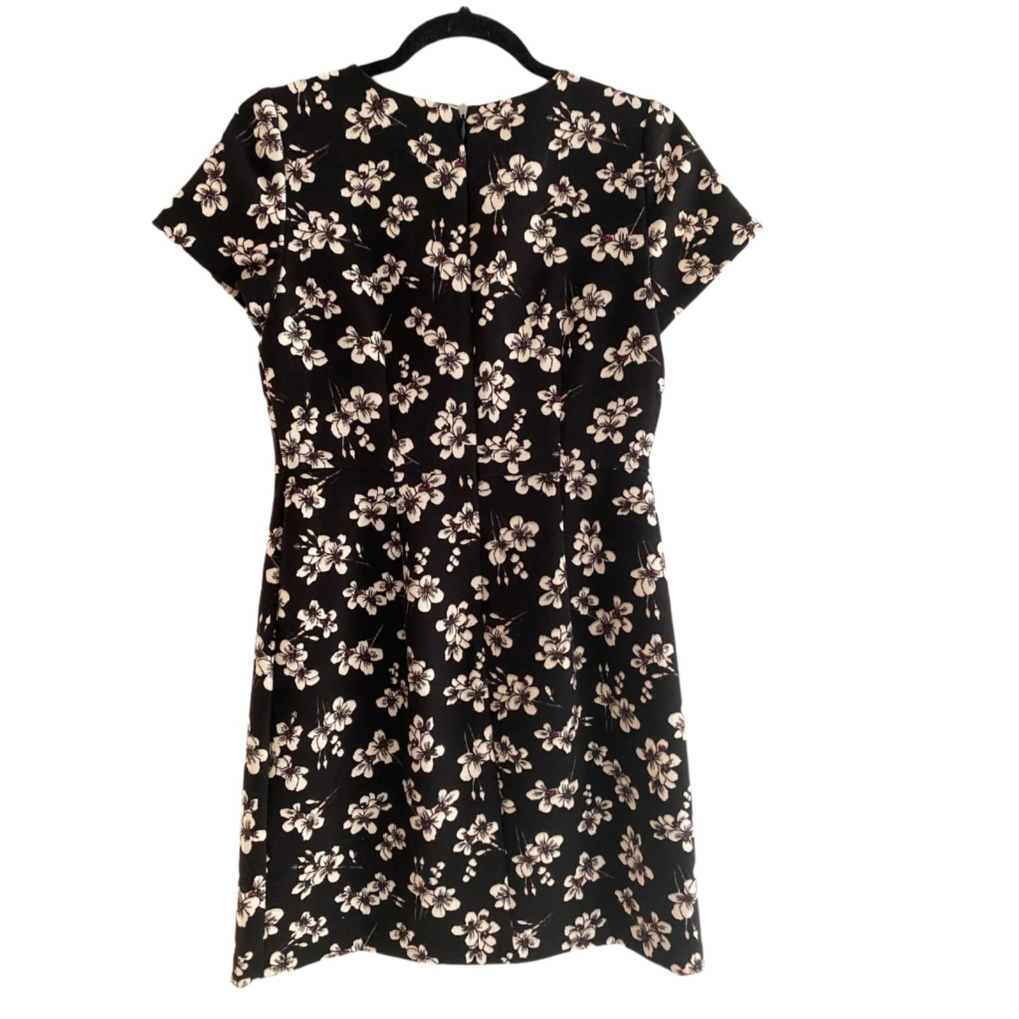 Ann Taylor Loft Black Floral Dress Size 2P