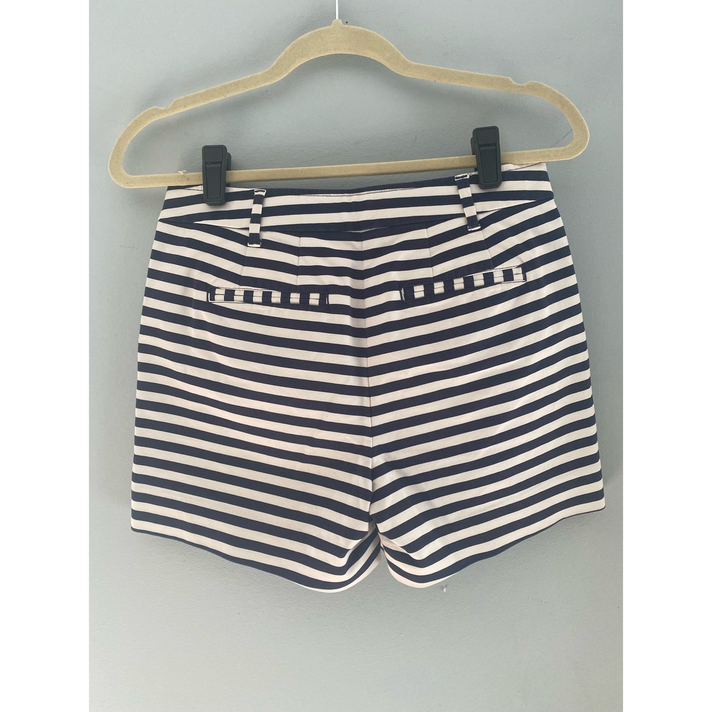 Boden Navy And White Striped Shorts Size 4