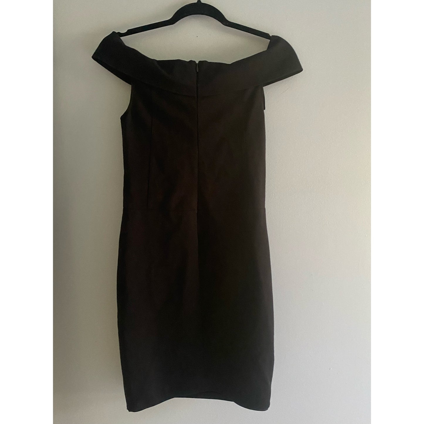 Halston Black Off the Shoulder Dress Size 2