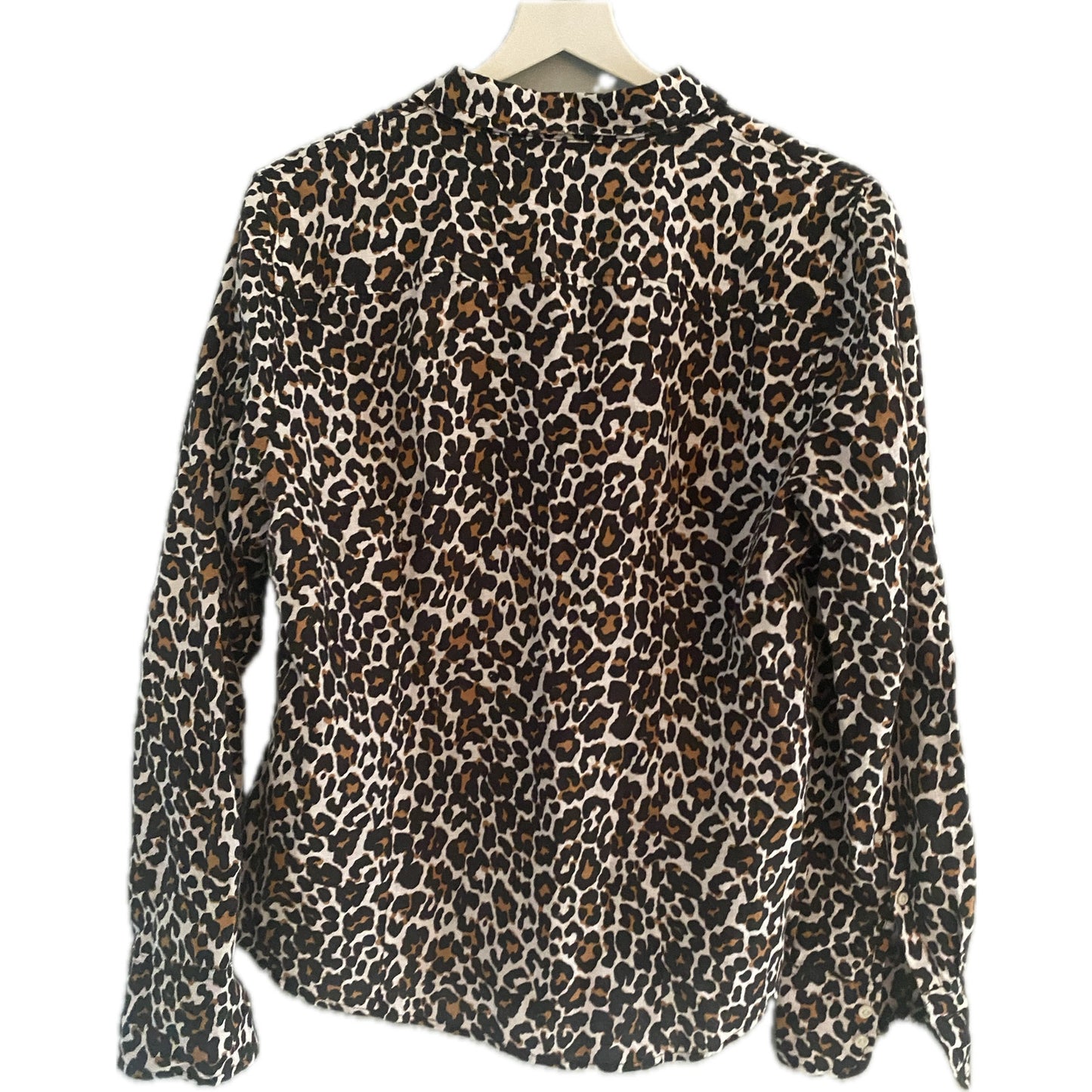 J. Crew Leopard Print Shirt Size 12 Slim