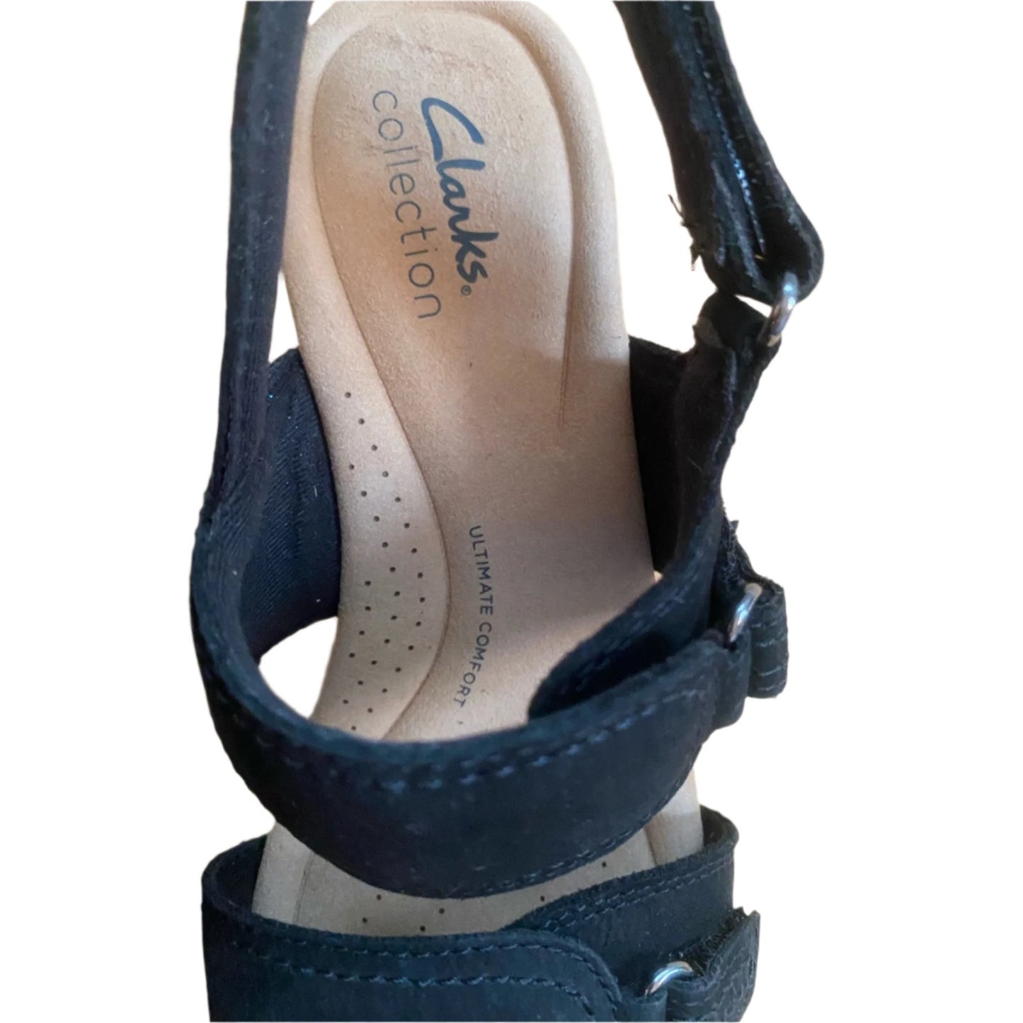 Clarks Collection Black Sandals Size 6