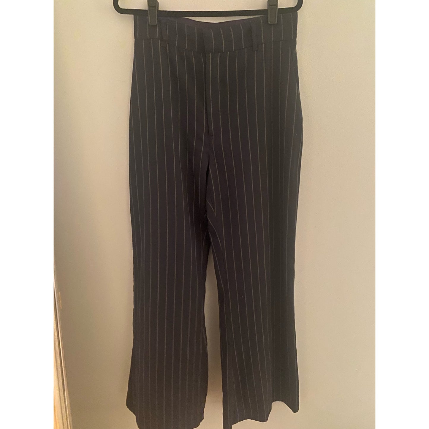 Theory Black Twill Wide Leg Pants Size 12