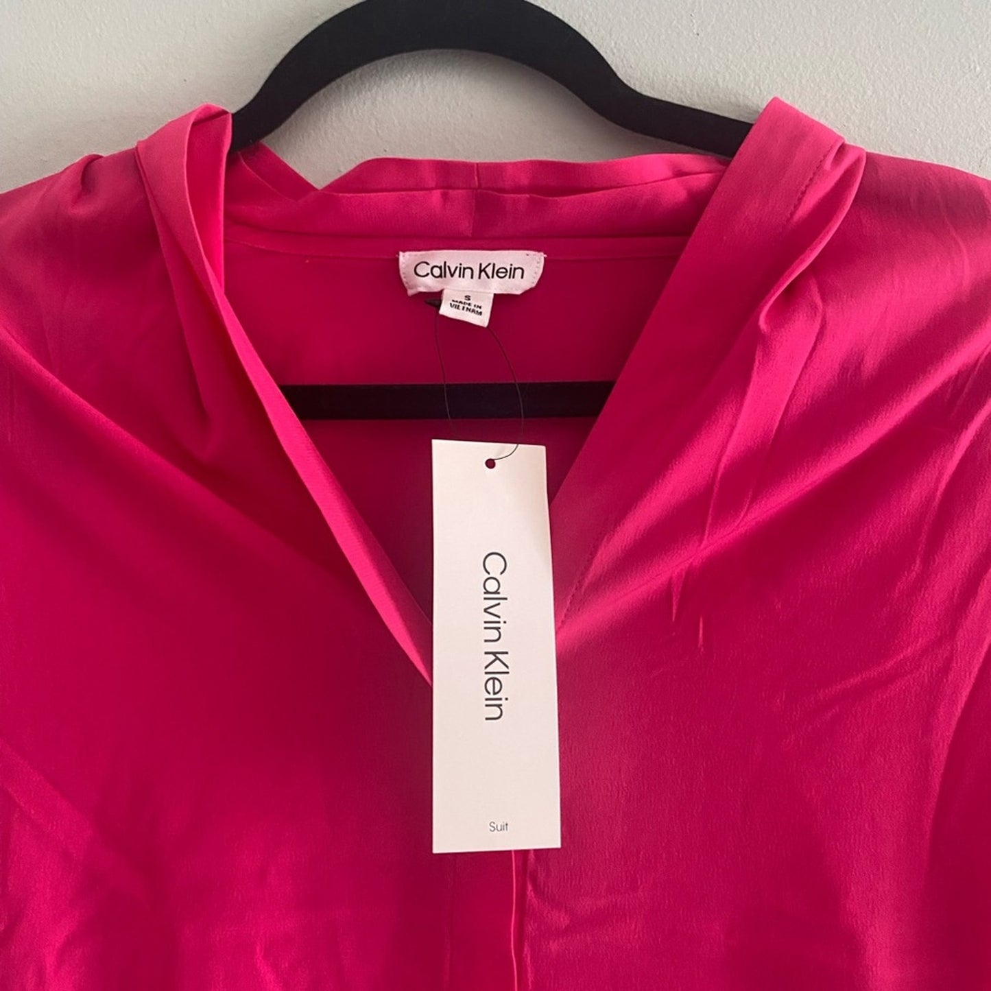 NWT Calvin Klein Silky Shirt Size S