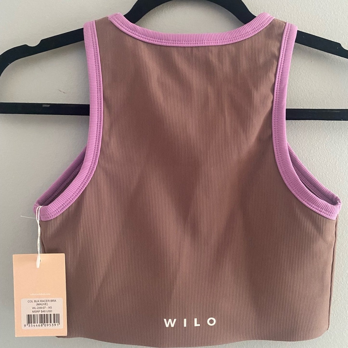 NWT Wilo (Anthropologie) Mauve Racer Top Size XS