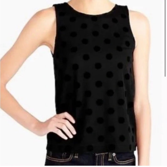 NWT J. Crew Mercantile Polka Dot Top Size S