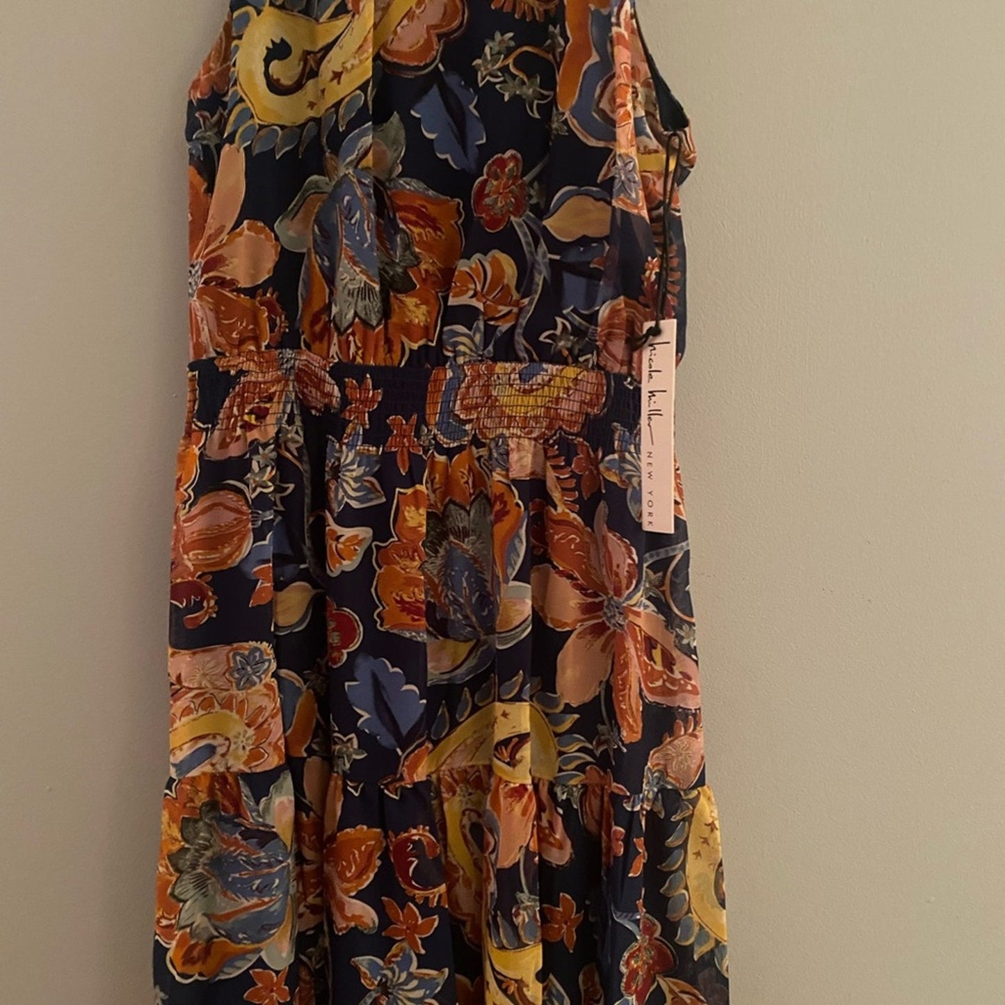 NWT Nicole Miller Floral Maxi Dress Size 4