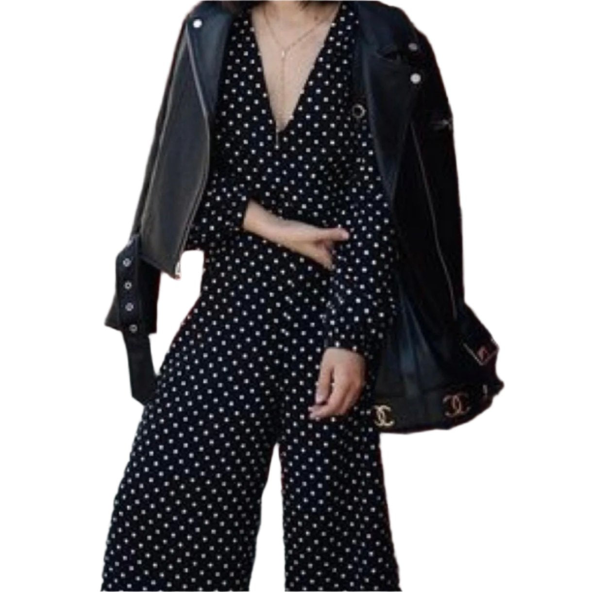 NWT Zara Polka Dot Jumpsuit Size M