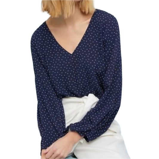 NWOT Anthropologie Maeve Pernille Polka Dot Blouse Size XS