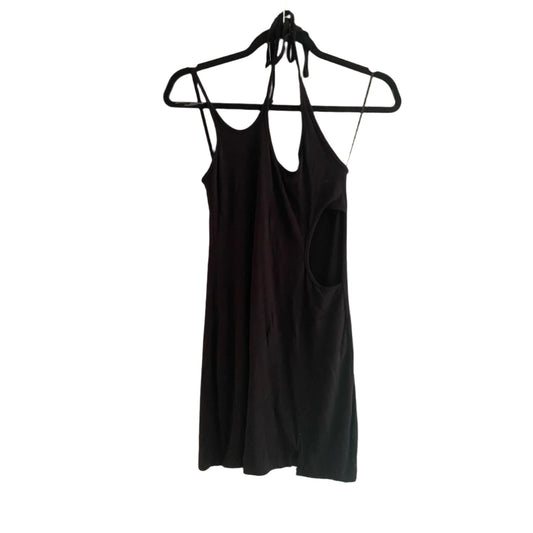 NWOT Urban Outfitters Black Stretch Cutout Halter Dress Size S