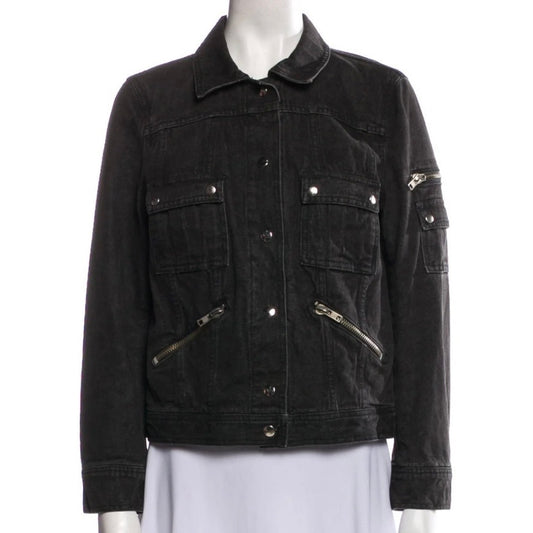 Marc Jacobs Moto Black Jean Jacket Size S