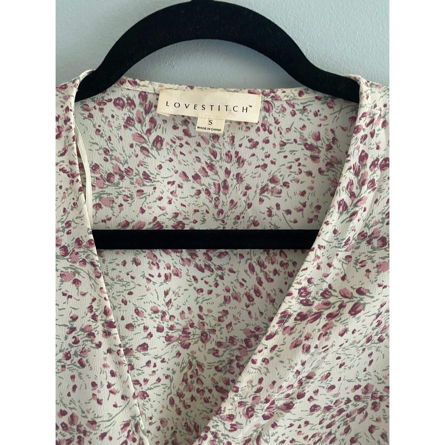 NWOT Lovestitch Floral Wrap Dress Size S