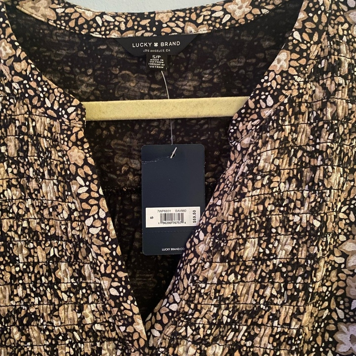 NWT Lucky Brand Floral Top Size S