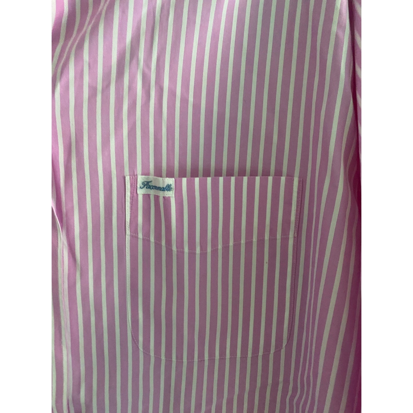 Faconnable Pink Striped Shirt Size M