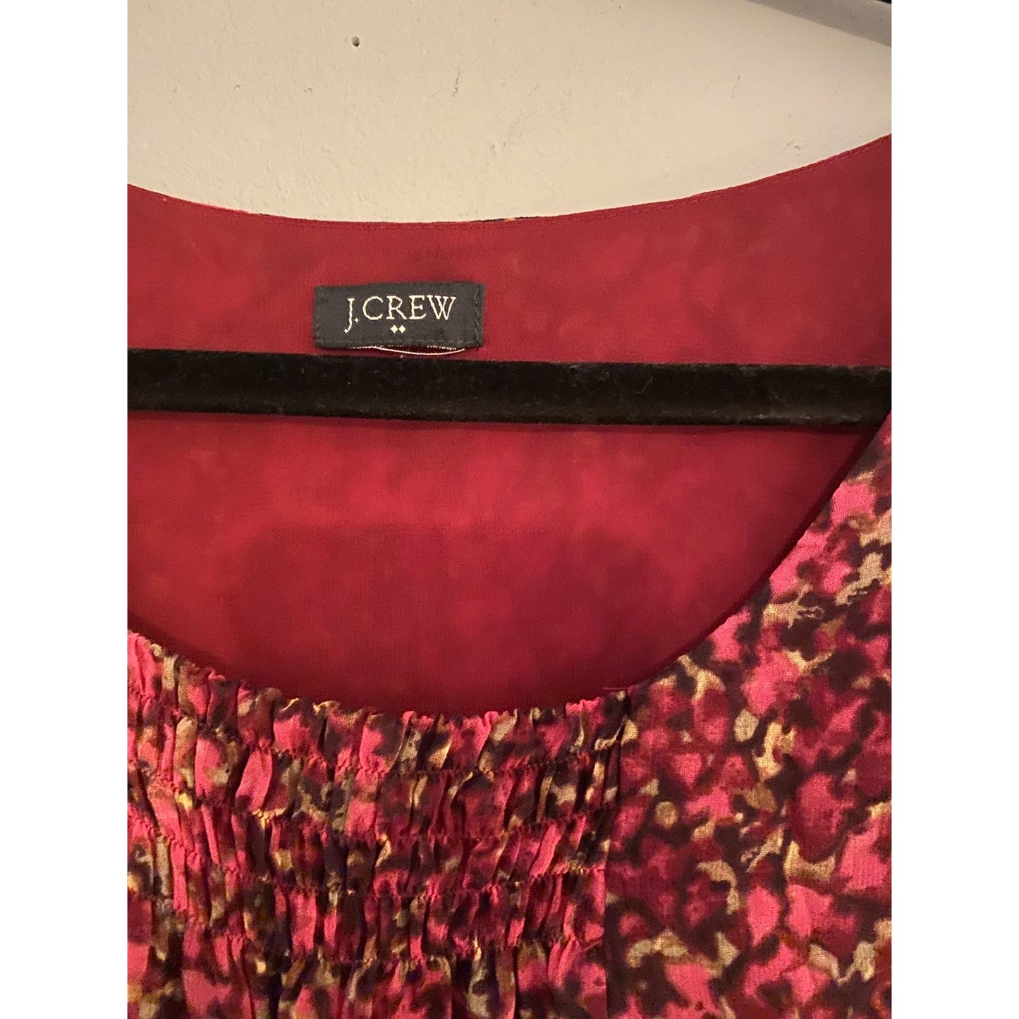 J. Crew Floral Print Blouse Size M