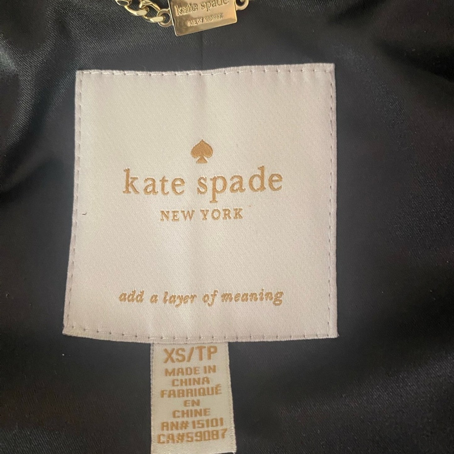 Kate Spade faux fur vest size xsmall