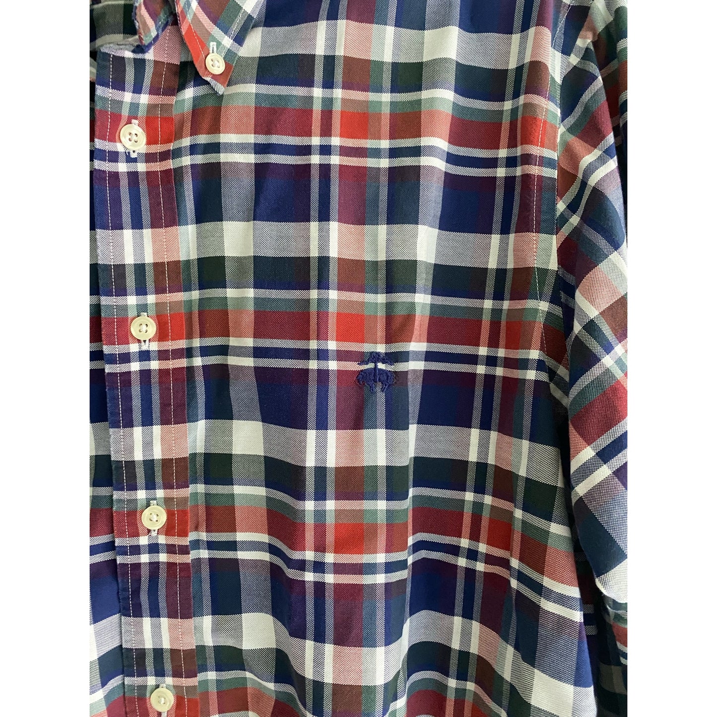 Brooks Brother Non Iron Plaid Shirt Size L