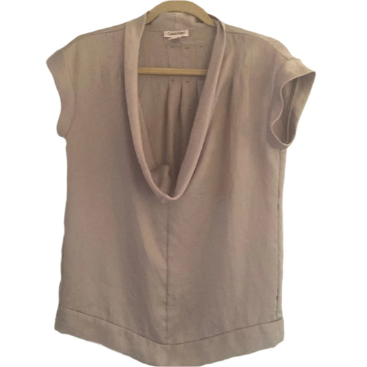 Calvin Klein draped blouse Size S