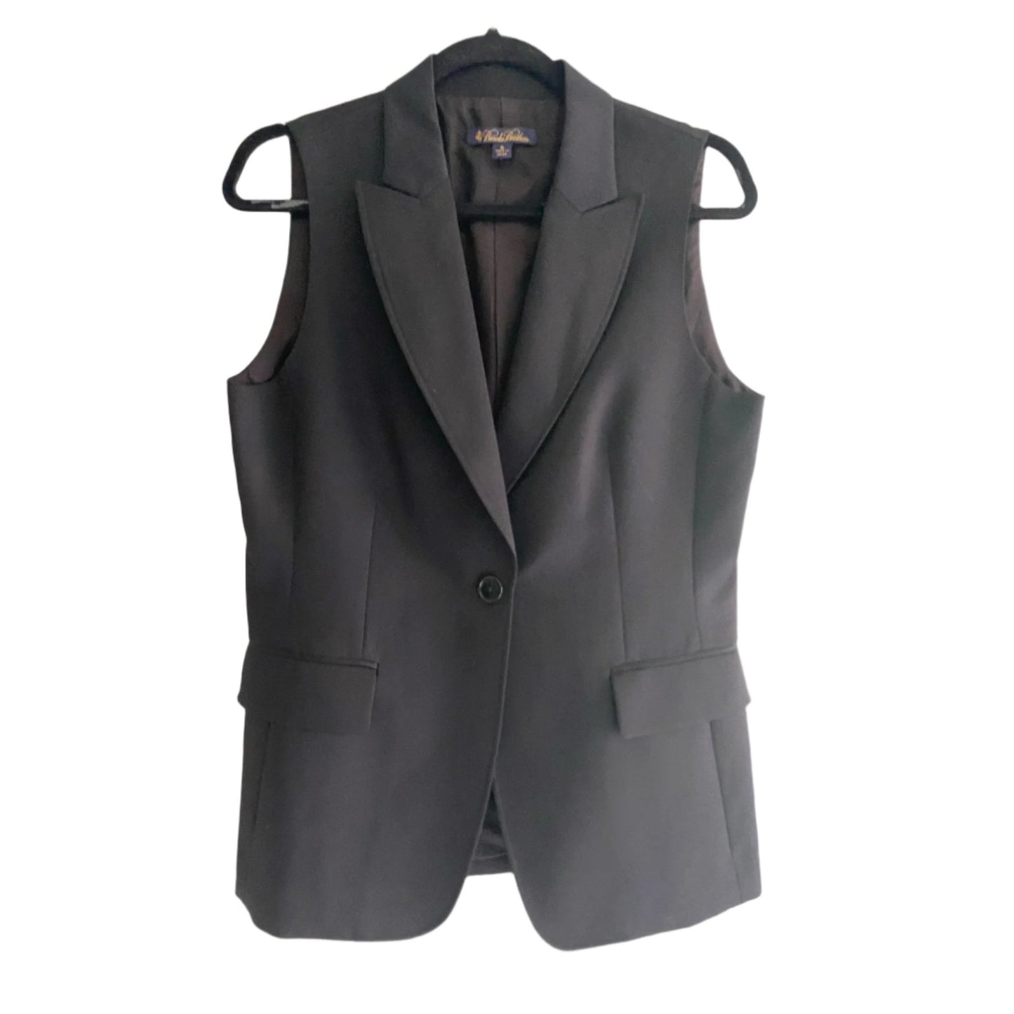 NWOT Brooks Brothers Black Suit Vest Size 6