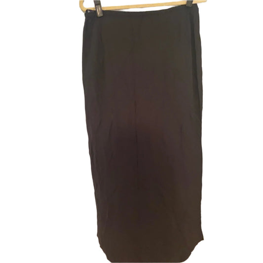 Eileen Fisher Silk Black Skirt Size S