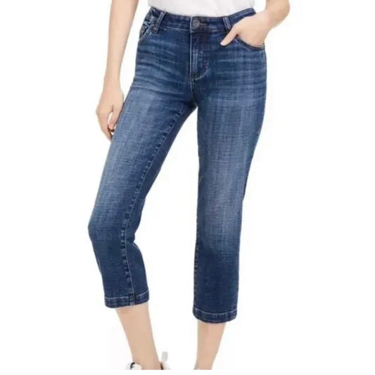 NWOT Kut From The Cloth Lauren Crop Straight Leg Jeans Size 2