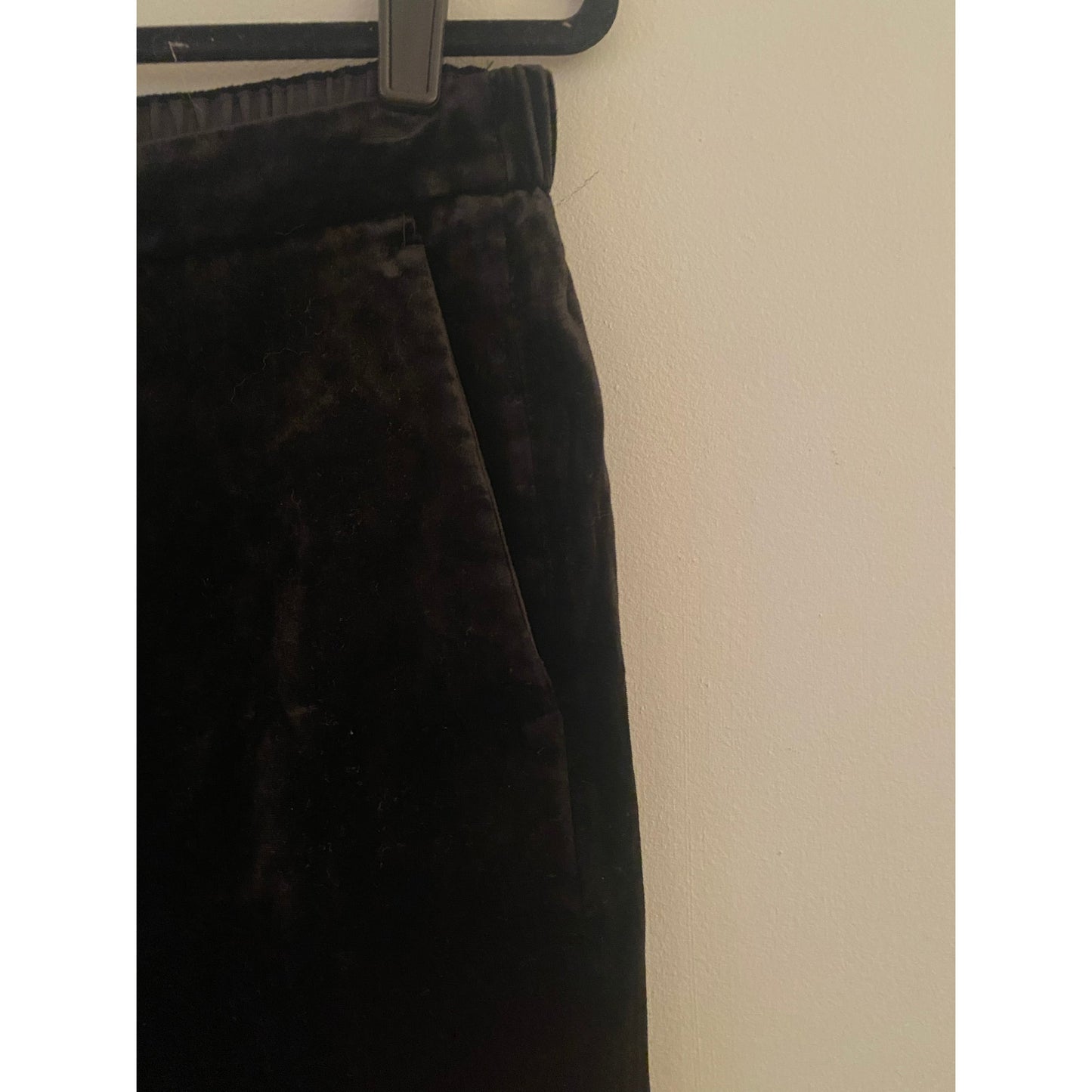 J. Crew Black Velvet Pull-on Pants Size 12T