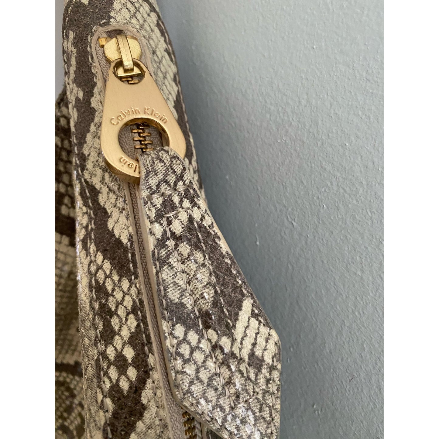 Calvin Klein Snakeskin Print Bag