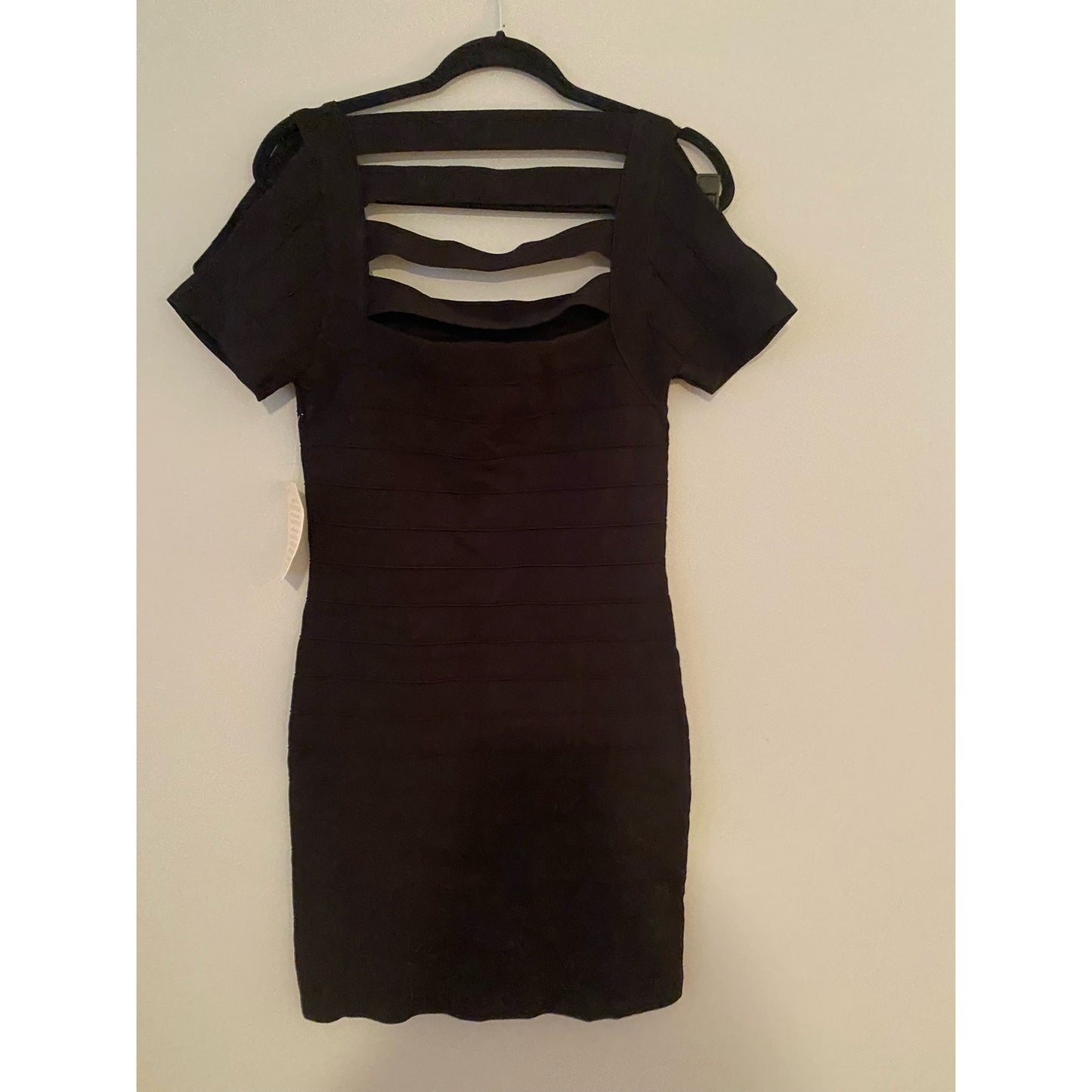 NWT Boston Proper Black Stretch Bodycon Dress Size L