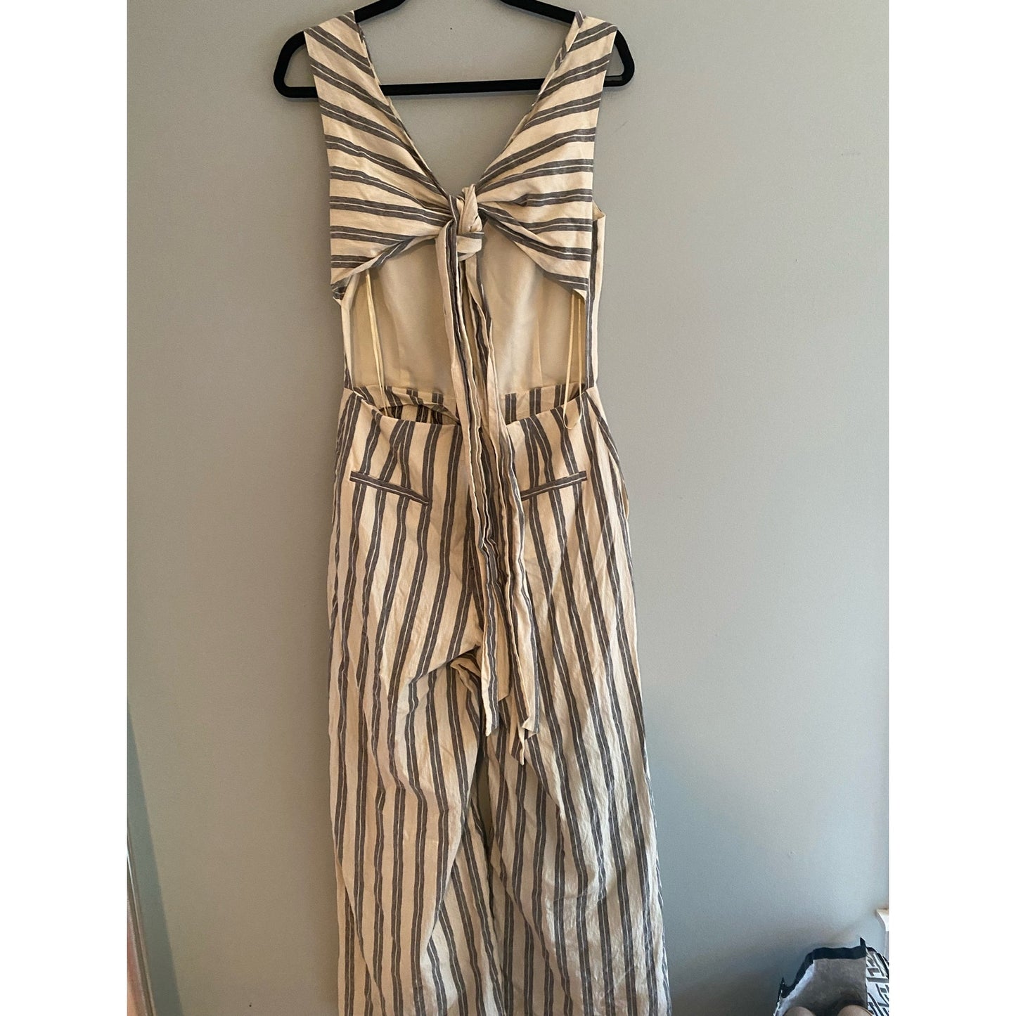 Rebecca Minkoff Striped Marley Wide Leg Jumpsuit Size 6