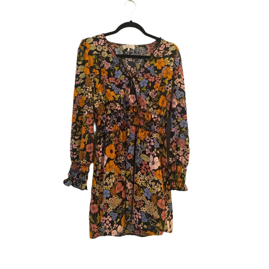 Wayf Black Floral Dress Size M