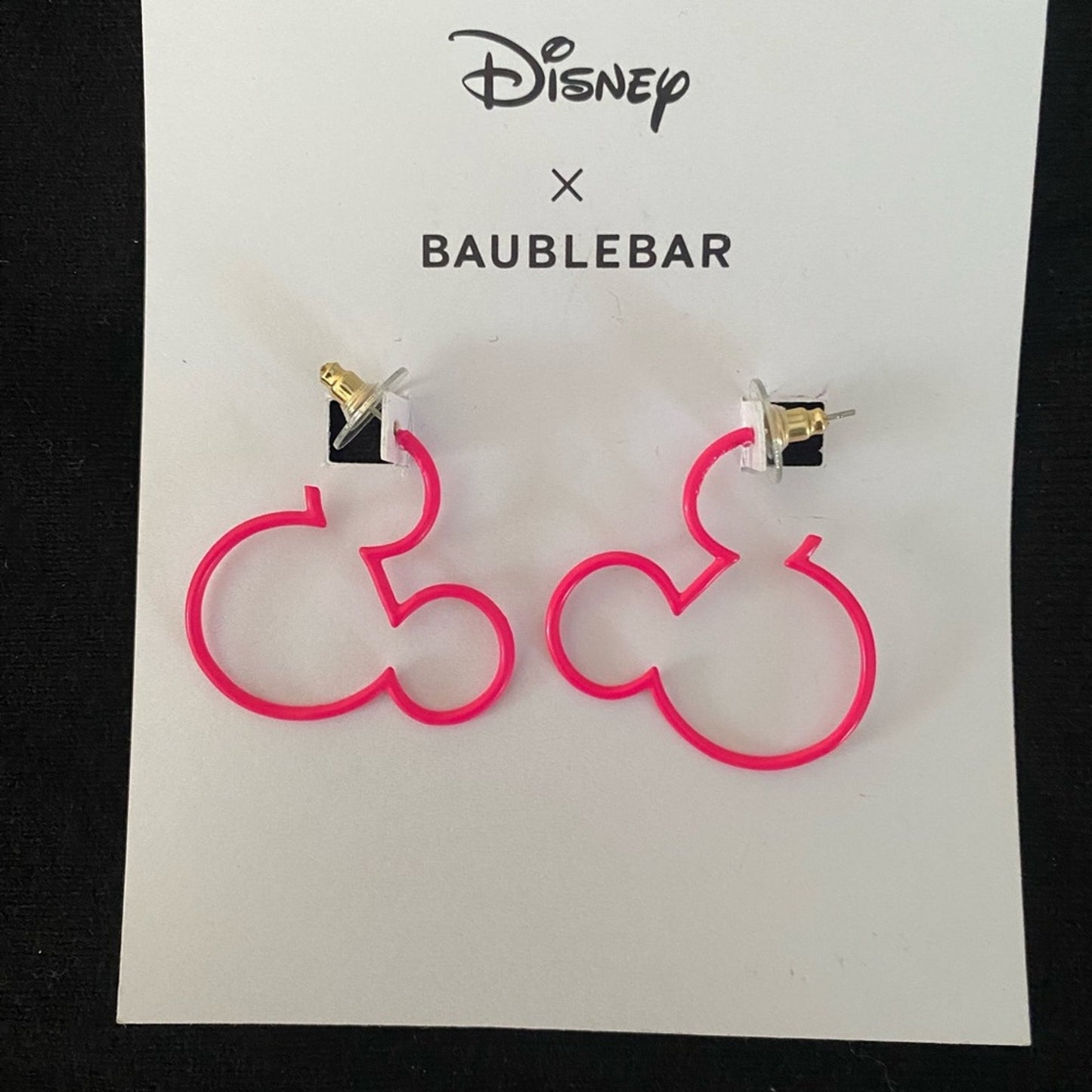 COPY - NIB Mickey Mouse Disney Outline Hoop Earrings