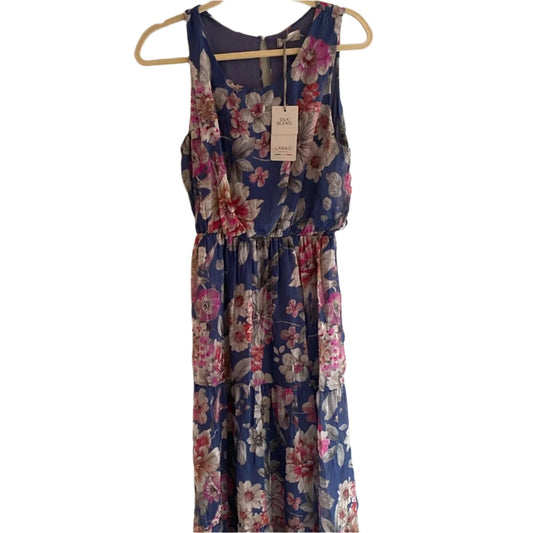 NWT Lara G. silk blend maxi dress size M