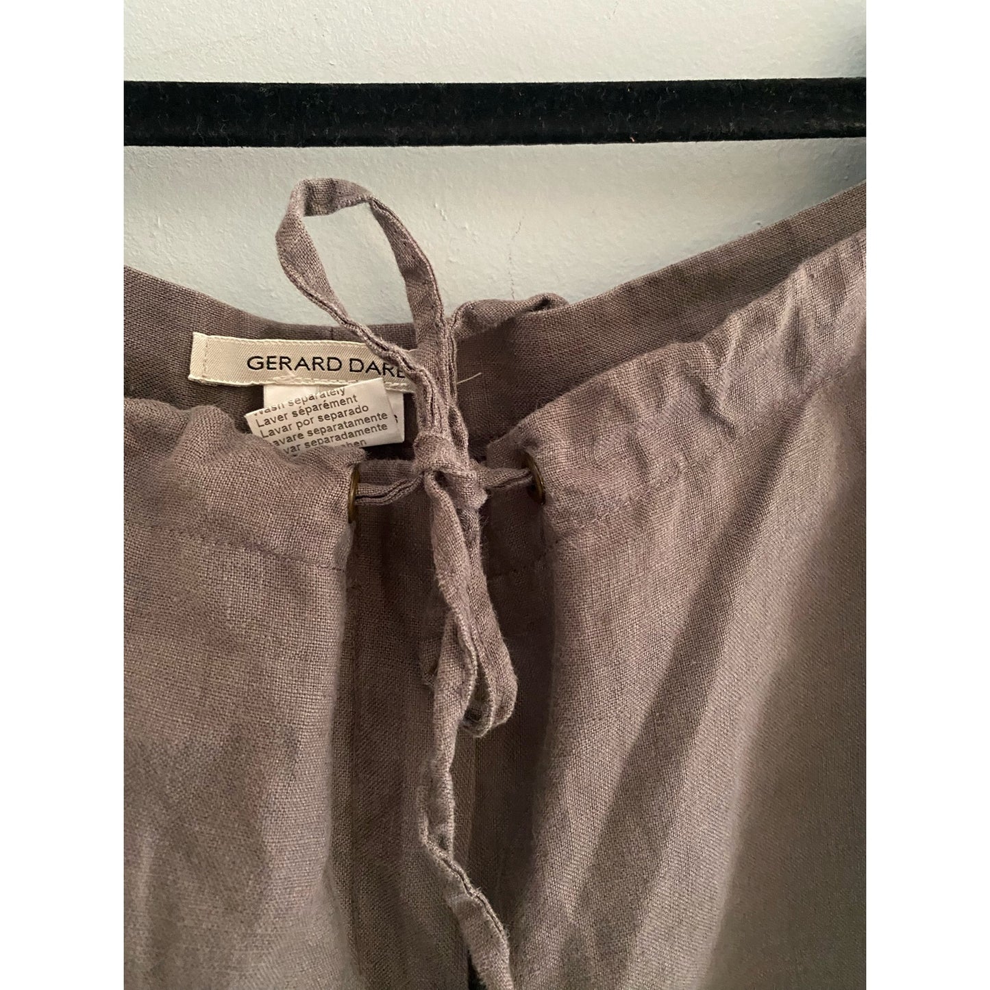 Gerard Darel Gray Linen Pants Size 42