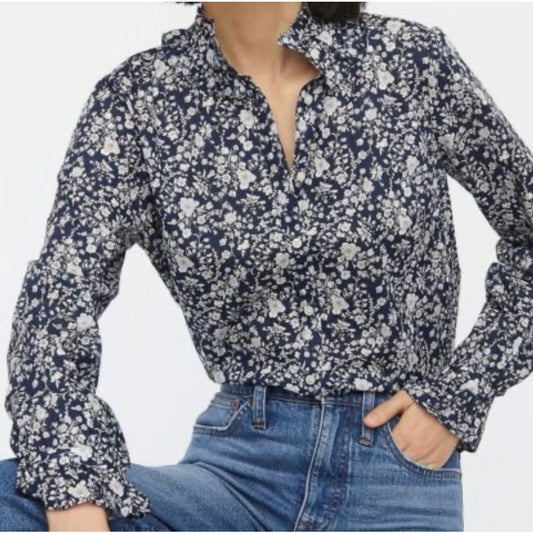 Liberty for J. Crew Summer Blooms Shirt Size 8