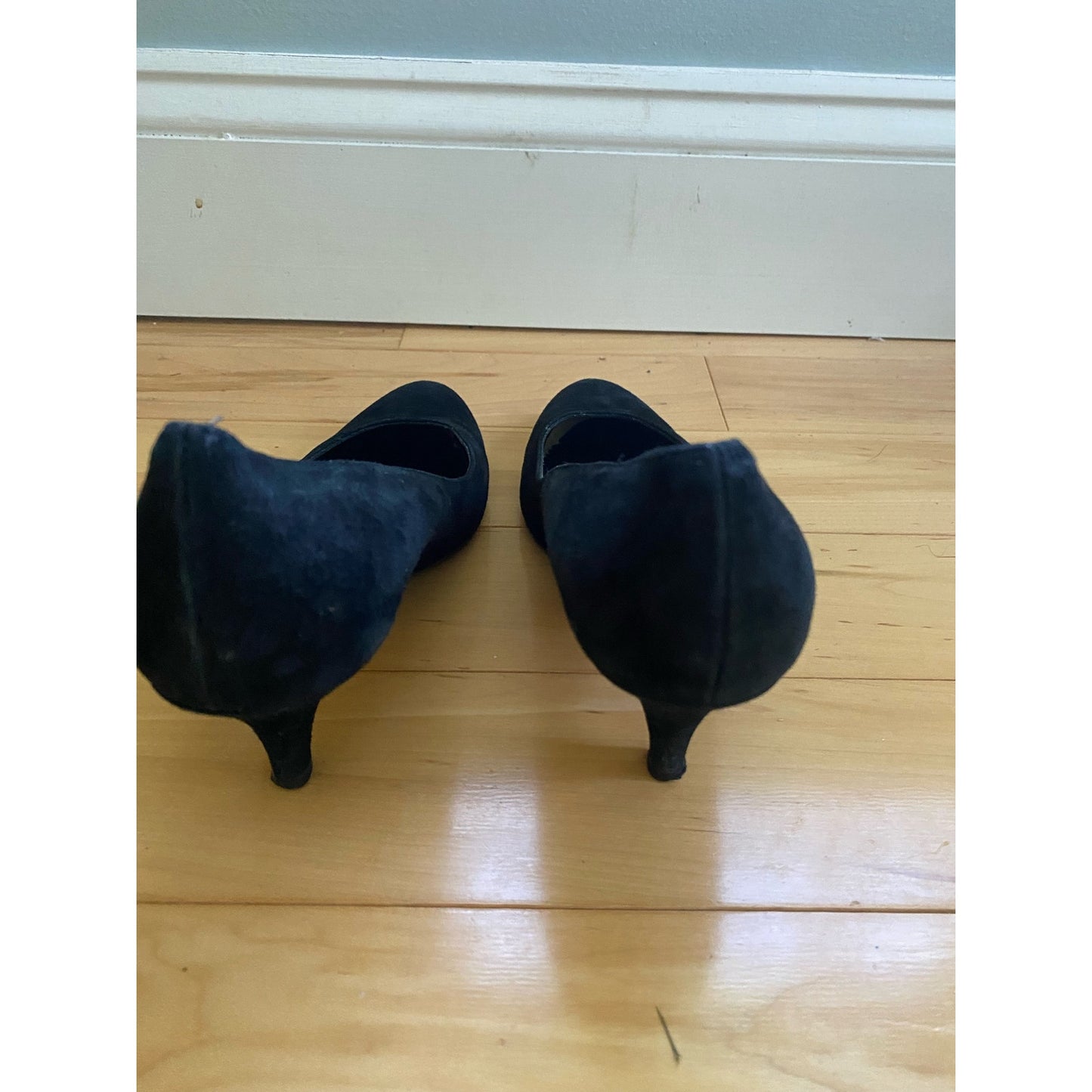 Sacco Comfort Black Suede Shoes Size 38.5