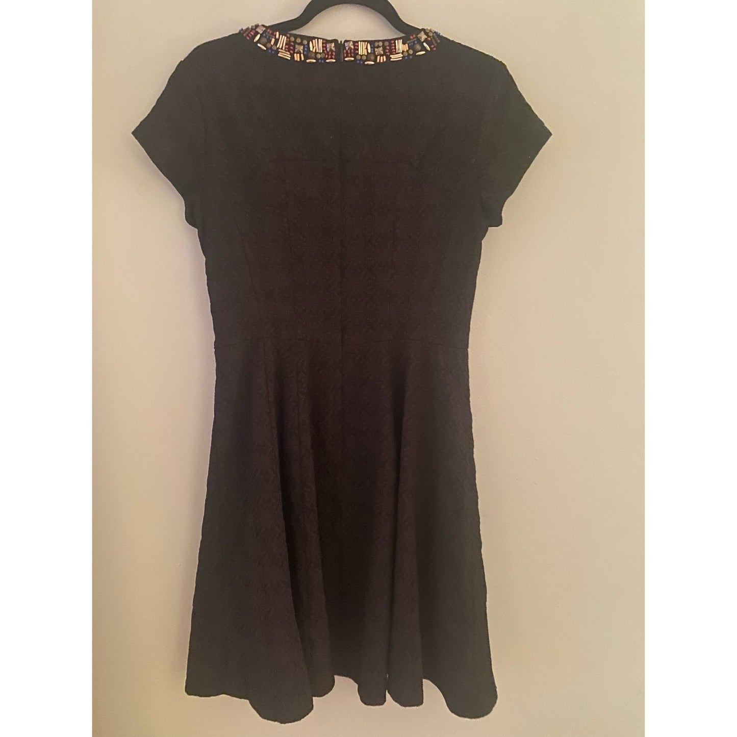 Nanette Lepore Black Beaded Dress Size 8P