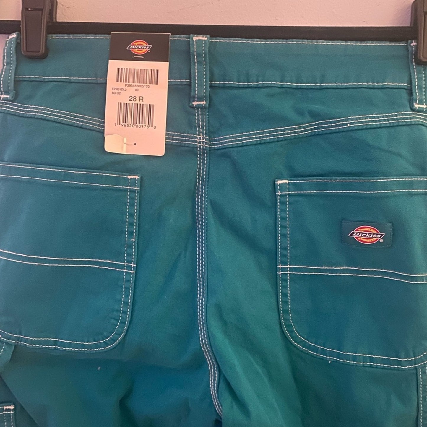 NWT Relaxed Fit Turquoise Dickies Pants Size 28 R