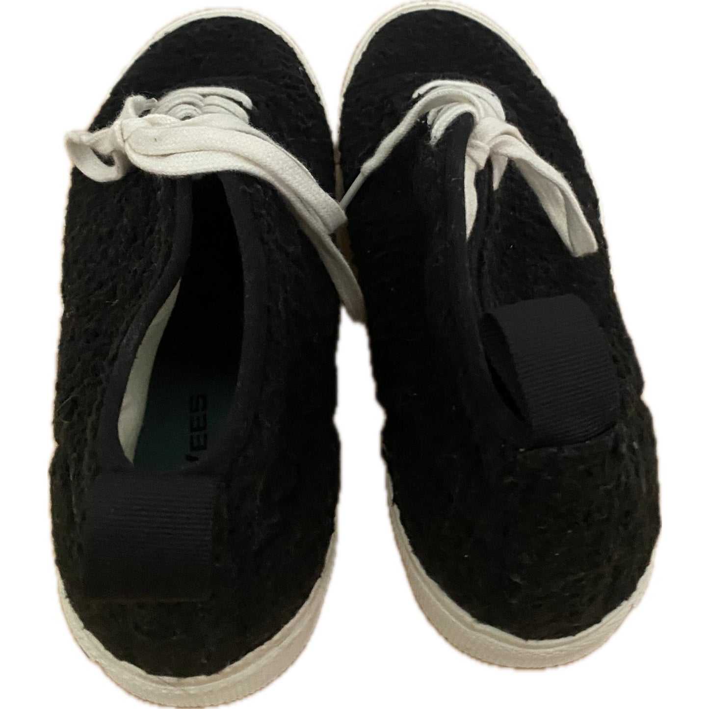 SeaVees Faux Black Shearling Sneakers Size 8